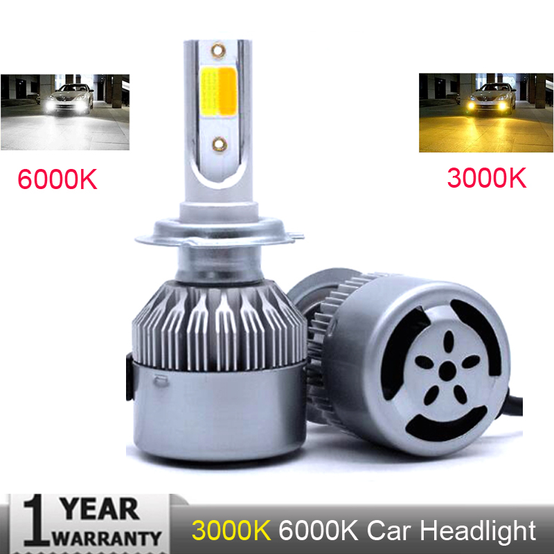 PAMPSEE Super bright Auto H7 H11 LED Car Headlight 9006 H1 H3 9005 880 881 H27 H4 LED Dual Color Headlight Kit 3000K 6000K #CS
PAMPSEE Super bright Auto H7 H11 LED Car Headlight 9006 H1 H3 9005 880 881 H27 H4 LED Dual Color Headlight Kit 3000K 6000K #CS