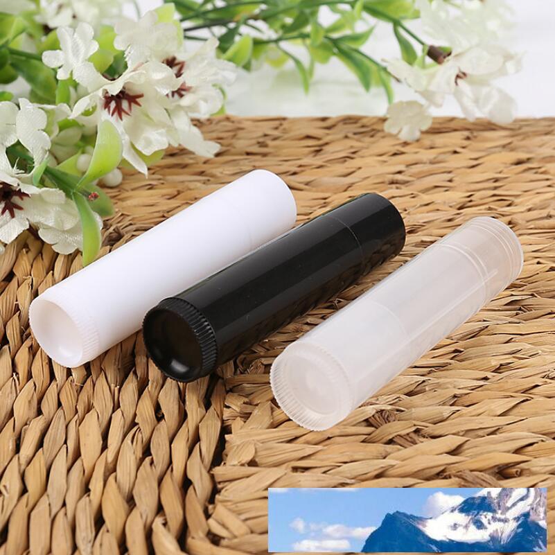 1000 Pcs/Lot 5ml Cosmetic Empty Chapstick Lip Gloss Lipstick Balm Tube + Caps Container Wholesale LX2398
