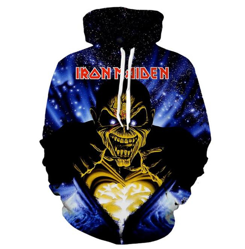 2020 New Unisex Fashion Iron Maiden 3D Print Pullover Hoodie Cosplay Tops free shipping 086, As picture
2020 New Unisex Fashion Iron Maiden 3D Print Pullover Hoodie Cosplay Tops free shipping 086, As picture