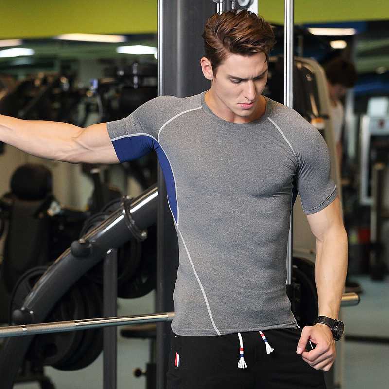 Fitness clothes can be customized logo short-sleeved men's vest quick-drying sports running t-shirt basketball training summer t, Blue
Fitness clothes can be customized logo short-sleeved men's vest quick-drying sports running t-shirt basketball training summer t, Blue