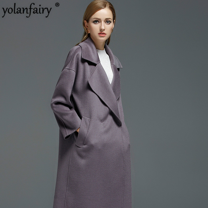 Wool Coat Women Korean Solid Ladies Coats and Jackets Double Sided Long Jacket Elegant Abrigos Mujer Invierno 2020 17078 YY520, Light grey
Wool Coat Women Korean Solid Ladies Coats and Jackets Double Sided Long Jacket Elegant Abrigos Mujer Invierno 2020 17078 YY520, Light grey