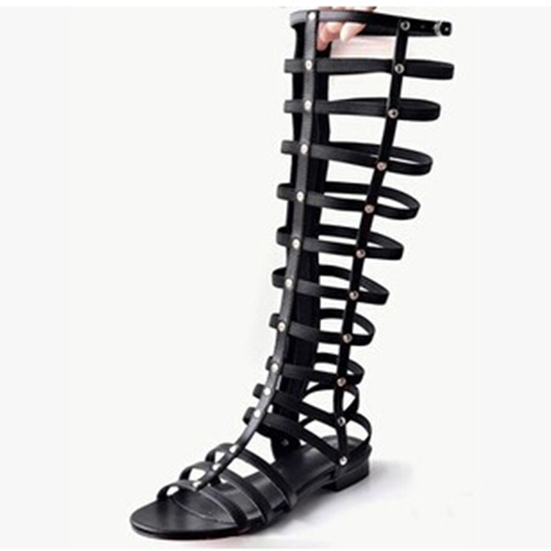 JINGKUBU Hot Peep Toe Cut-outs Summer Sandals Flat Heel Women's Shoes Zipper Elastic Sexy Kneen High Gladiator Sandals 2020 New, Black
JINGKUBU Hot Peep Toe Cut-outs Summer Sandals Flat Heel Women's Shoes Zipper Elastic Sexy Kneen High Gladiator Sandals 2020 New, Black