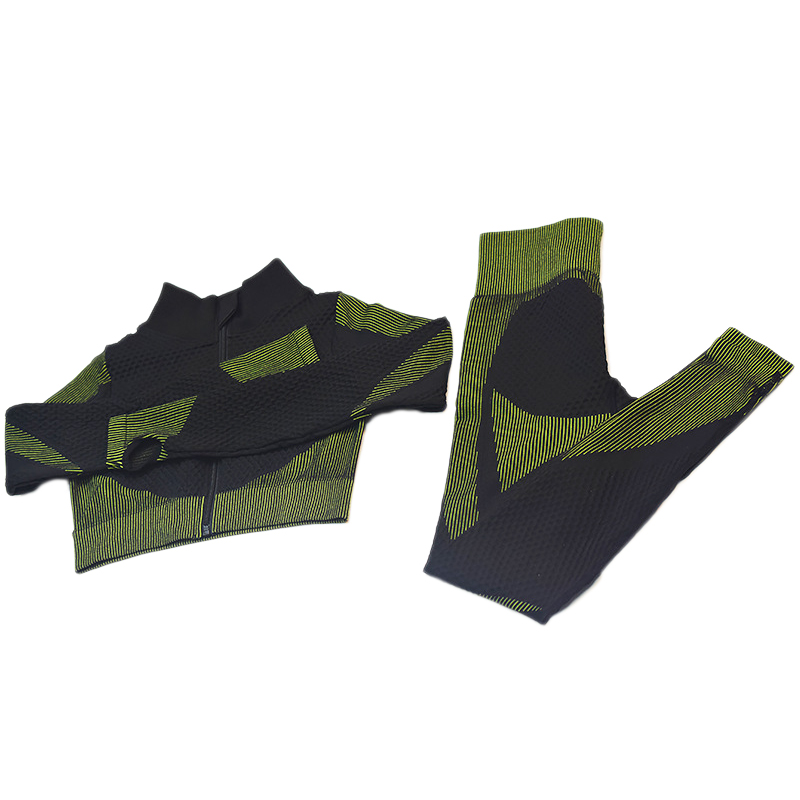 2 Pcs Seamless Workout Clothes for Women Full Zipper Long Sleeve Yoga Set Gym Fitness Workout Sportswear, Green
2 Pcs Seamless Workout Clothes for Women Full Zipper Long Sleeve Yoga Set Gym Fitness Workout Sportswear, Green