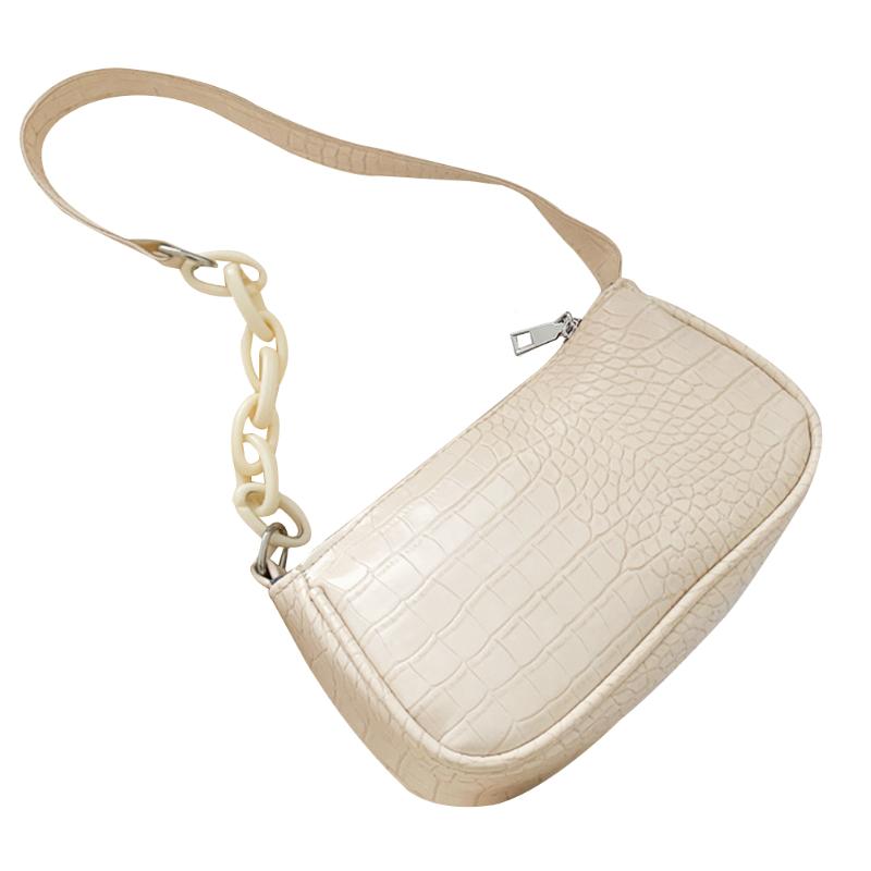 Luxury Fashion Elegant Women Shoulder Bag PU Leather Portable Messenger Handbag Casual Chain Small Ladies Alligator Pattern, White
Luxury Fashion Elegant Women Shoulder Bag PU Leather Portable Messenger Handbag Casual Chain Small Ladies Alligator Pattern, White