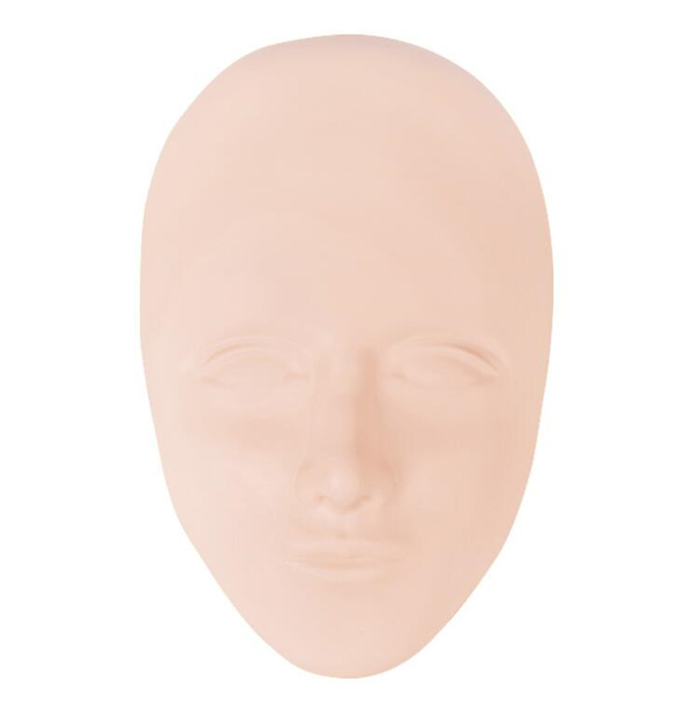 5D Facial Tattoo Training Head Silicone Practice Permanent Makeup Lip Eyebrow Tattoo Skin Mannequin Doll Face Head XB1