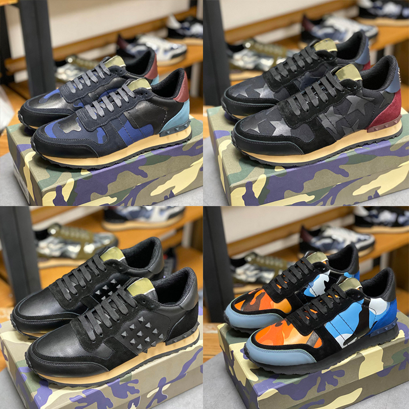 2020 New Leather Casual Trainers Rockrunner Shoes Camouflage Sneaker Popular Studded Flats Mesh Camo Suede Chaussures Women Men Rivet Shoes, # 16
2020 New Leather Casual Trainers Rockrunner Shoes Camouflage Sneaker Popular Studded Flats Mesh Camo Suede Chaussures Women Men Rivet Shoes, # 16