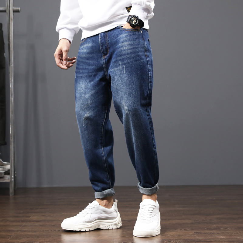 Korean Style Fashion Men Jeans Dark Blue Loose Fit Denim Harem Pants Hombre Vintage Designer Wide Leg Trousers Hip Hop Jeans Men
Korean Style Fashion Men Jeans Dark Blue Loose Fit Denim Harem Pants Hombre Vintage Designer Wide Leg Trousers Hip Hop Jeans Men