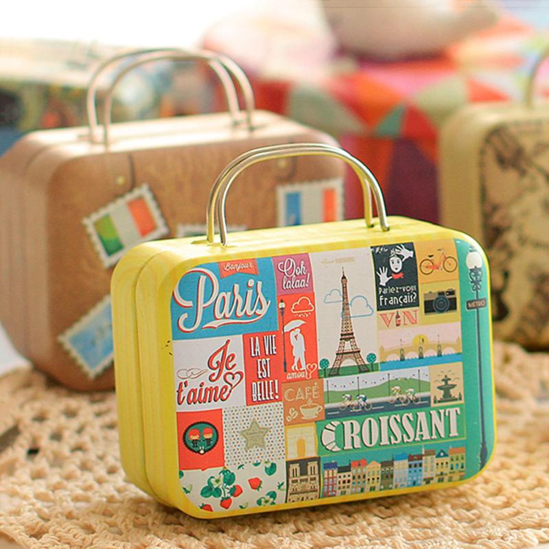 Vintage Metal Storage Box Wedding Party Candy Gift Box Retro Suitcase Handbag Small Rectangular Candy/Chocolate Container
Vintage Metal Storage Box Wedding Party Candy Gift Box Retro Suitcase Handbag Small Rectangular Candy/Chocolate Container