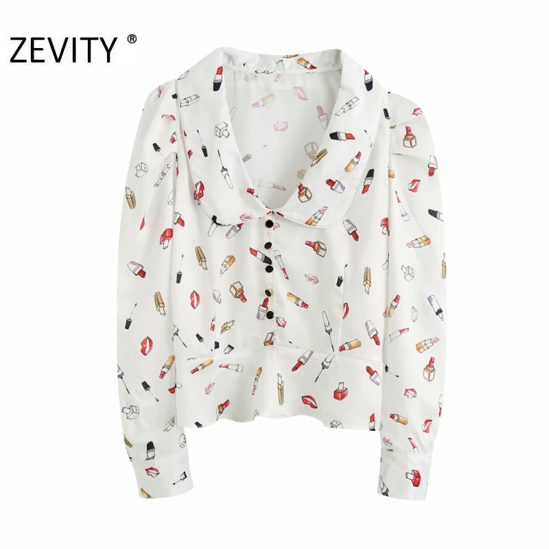 ZEVITY New women fashion turn down collar buttons print casual smock blouse shirt women pleats chic blusas femininas tops LS7049, As pic ls7049bb
ZEVITY New women fashion turn down collar buttons print casual smock blouse shirt women pleats chic blusas femininas tops LS7049, As pic ls7049bb
