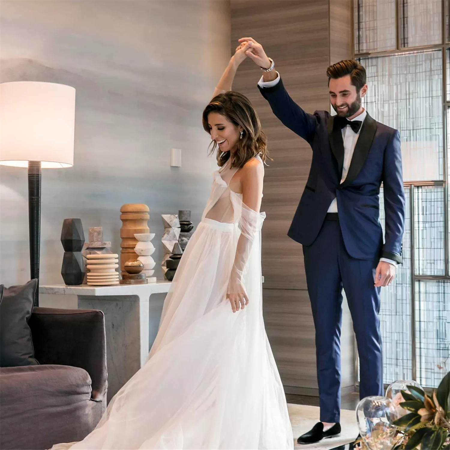 hot simply a line wedding dresses sheer jewel neck long sleeve bridal gowns beach boho plus size wedding dress robes de marie