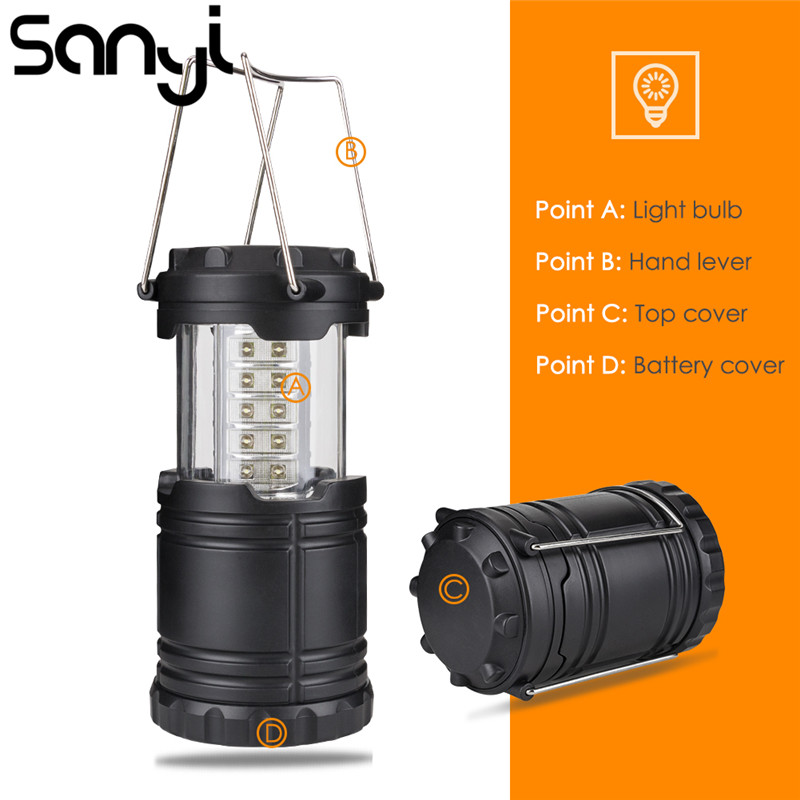 Portable Lanterns Collapsible 30 LED Lightweight Camping Lantern Hanging Tent Light Emergencies Linternas For Hiking
Portable Lanterns Collapsible 30 LED Lightweight Camping Lantern Hanging Tent Light Emergencies Linternas For Hiking