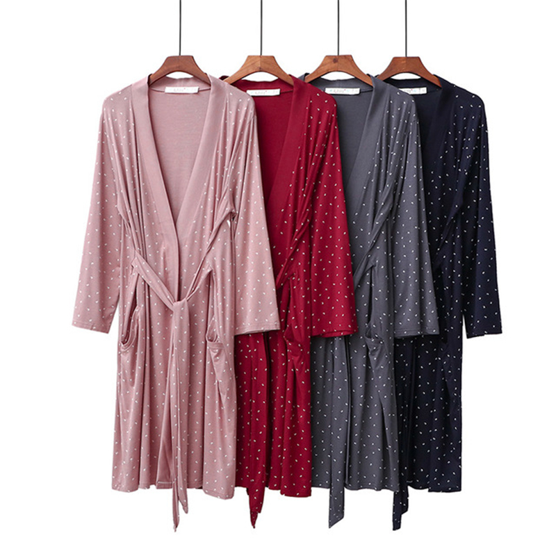 Nightwear Home wear 2020 New Modal Kimono robe Nightdress Printed Pink Bridal Robe Brand Designer sexy nightwear pijamas women, Sling
Nightwear Home wear 2020 New Modal Kimono robe Nightdress Printed Pink Bridal Robe Brand Designer sexy nightwear pijamas women, Sling