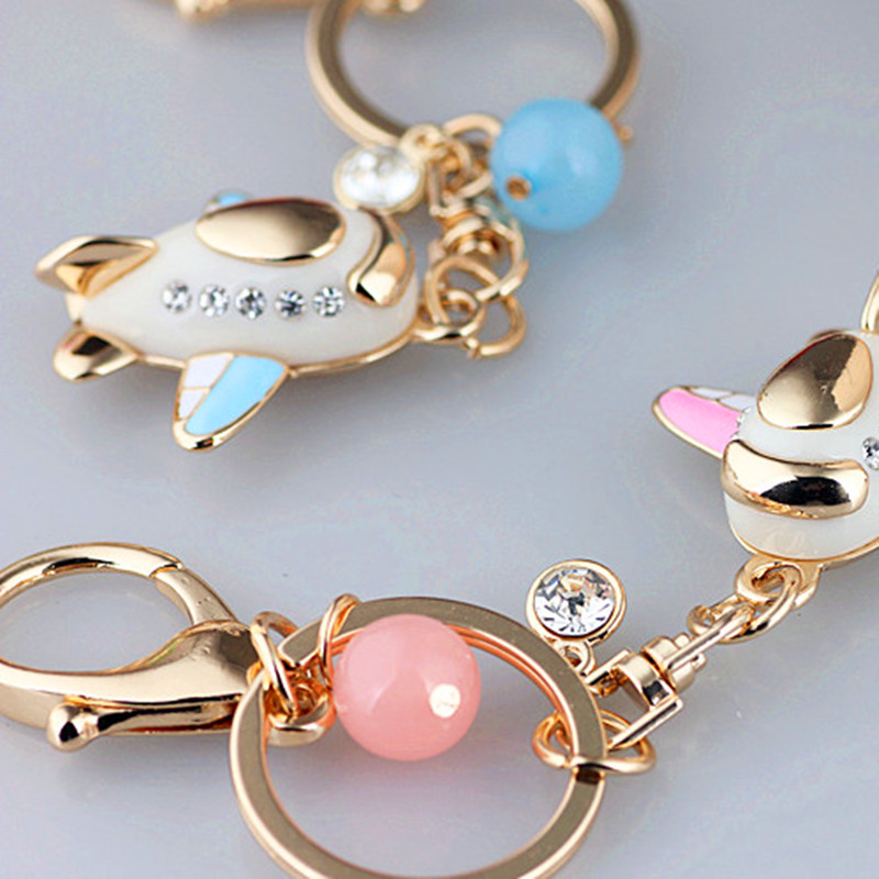 Crystal Rhinestone Alloy Keychain For Women Handbag Candy pendant jewelry mini super Meng cute little plane Car Key Ring
Crystal Rhinestone Alloy Keychain For Women Handbag Candy pendant jewelry mini super Meng cute little plane Car Key Ring