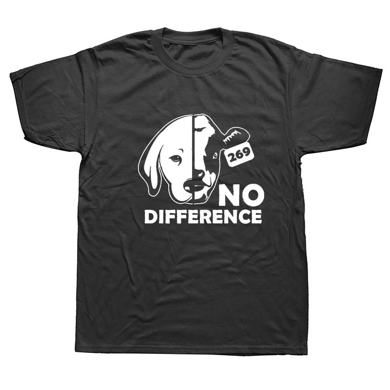 No Difference Dog Cow Vegan Vegetarian Hiphop Boyfriend T Shirts Funny Graphic Fashion New Cotton Short Sleeve O-Neck T-shirt, White
No Difference Dog Cow Vegan Vegetarian Hiphop Boyfriend T Shirts Funny Graphic Fashion New Cotton Short Sleeve O-Neck T-shirt, White