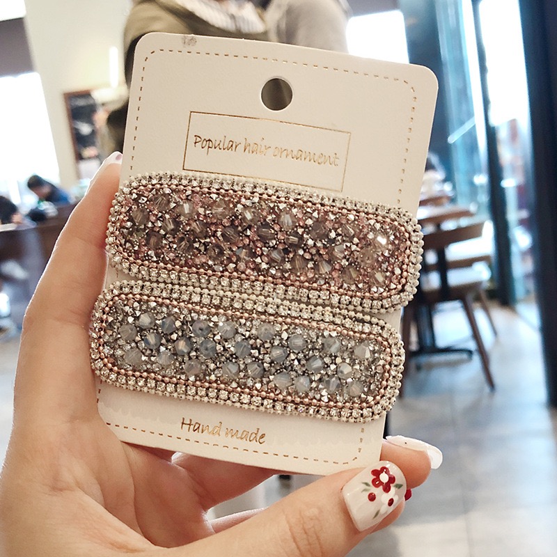 Crystal Hair Clips Women Headdress Hairpin Shine Water Drop Diamond BB Clip Pretty Design Side Grips Wholesale