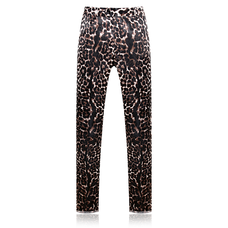 Leopard print trousers new slim home travel banquet casual trousers straight fashion casual formal suit men, Black
Leopard print trousers new slim home travel banquet casual trousers straight fashion casual formal suit men, Black