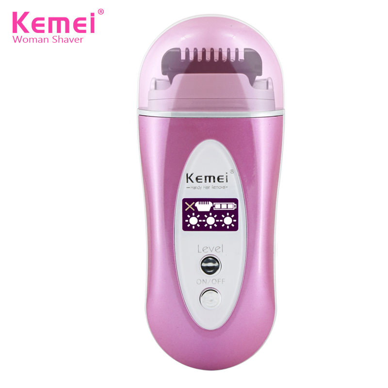 Kemei LED Light Infrared Hair Removal Women Wool Epilator Shaving Lady's Shaver Female Care Depilador Eletrico