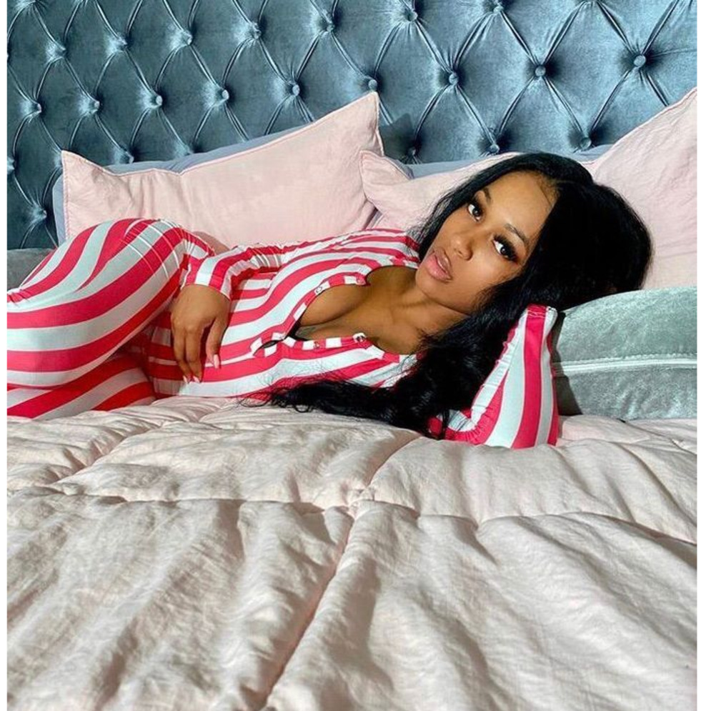 Designer Women Pajama Onesies Nightwear Playsuit Workout Button Skinny Cartoon Print Jumpsuits V-neck long Onesies Rompers CY4089, Mix or give list
Designer Women Pajama Onesies Nightwear Playsuit Workout Button Skinny Cartoon Print Jumpsuits V-neck long Onesies Rompers CY4089, Mix or give list