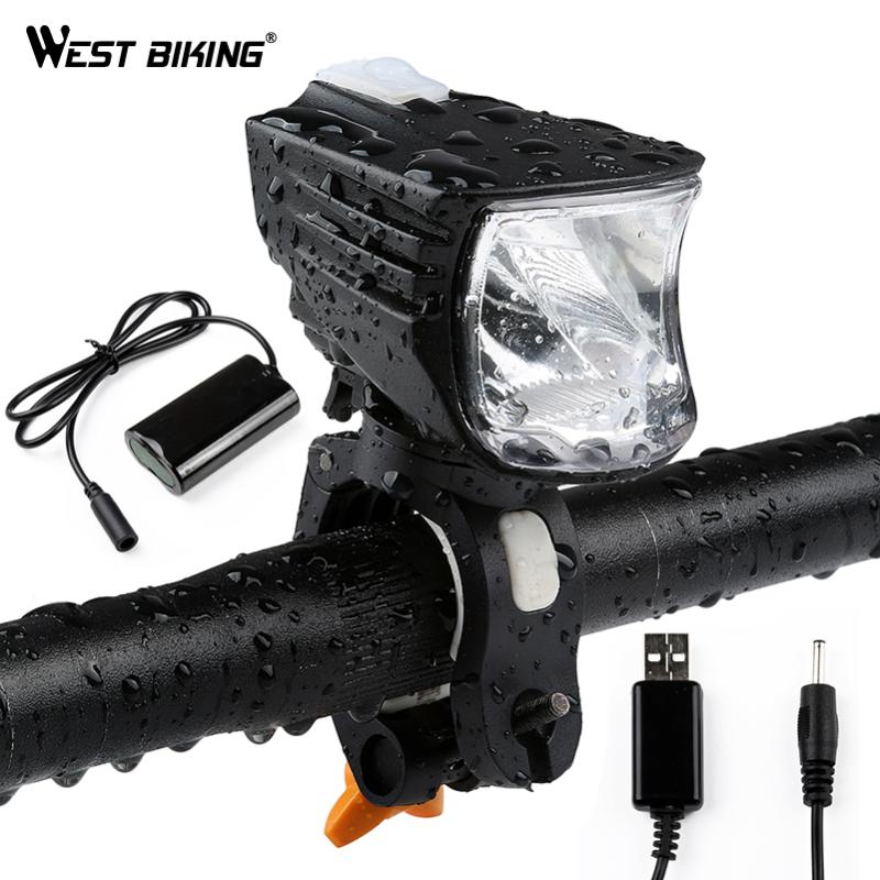 

WEST BIKING Bike Light IPX-6 Waterproof 600 Lumens USB Rechargable Handlebar Light with 3300mAh Battery Pack Bike Bicycle
