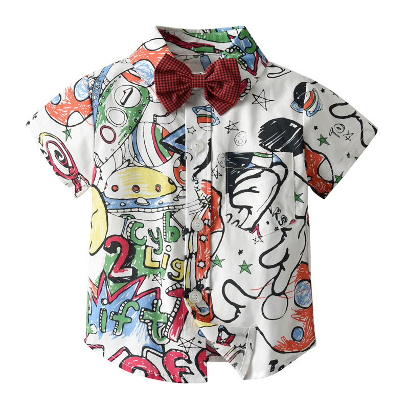 baby romper + pant ] 2020 New Summer Cartoon Shirt Suspenders toddler boy clothes christmas outfit boy party dress kids clothes