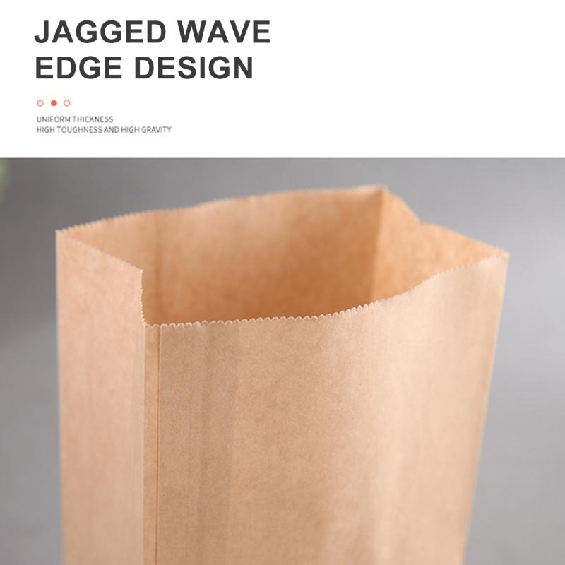 1050100 Kraft Paper Bag Portable Small Gift Bag Sandwich Bread Party Wedding Burger Packaging Gift Takeaway1234922