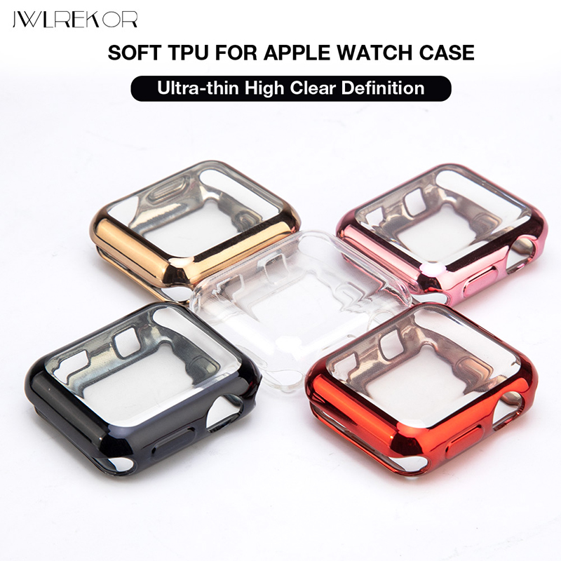 360 full Slim Watch Cover for Apple Watch Case 5 4 3 2 1 42MM 38MM Soft Clear TPU Screen Protector for iWatch 4 3 44MM 40MM, Transparent
360 full Slim Watch Cover for Apple Watch Case 5 4 3 2 1 42MM 38MM Soft Clear TPU Screen Protector for iWatch 4 3 44MM 40MM, Transparent
