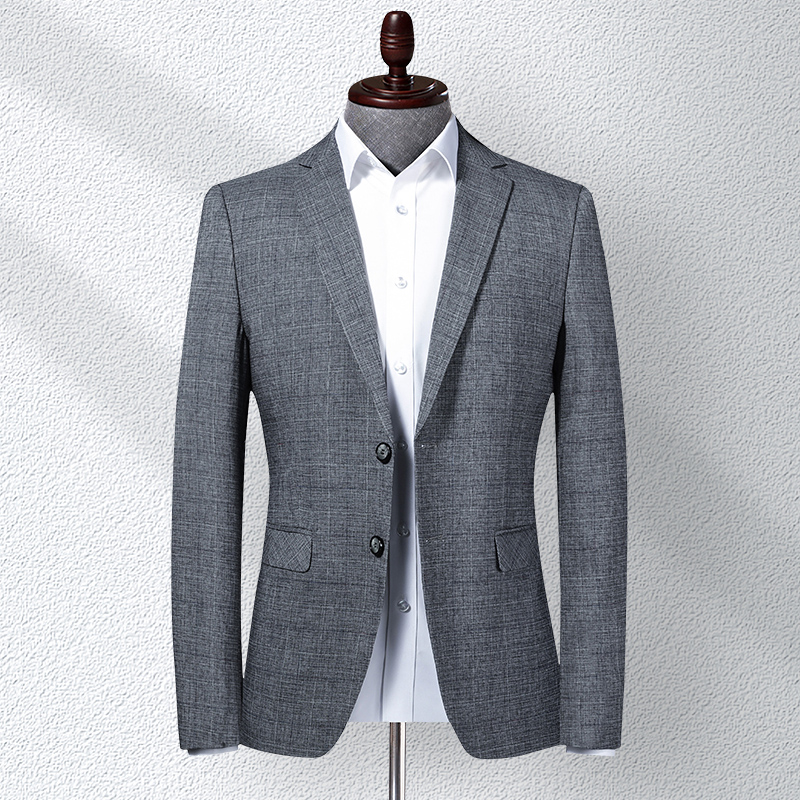 Spring and Autumn Fashion Blazer Men's Grid Pattern Suit Slim Fit Casual Jacket for Party Wedding Male Business Coat, Gray
Spring and Autumn Fashion Blazer Men's Grid Pattern Suit Slim Fit Casual Jacket for Party Wedding Male Business Coat, Gray