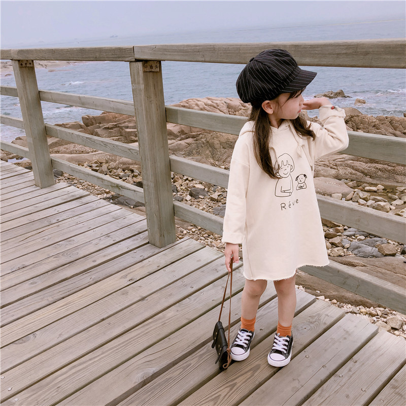 2-10 years girl's dresses mid-length hooded sweater dress one-pieces children's clothing size 100-150, Beige
2-10 years girl's dresses mid-length hooded sweater dress one-pieces children's clothing size 100-150, Beige