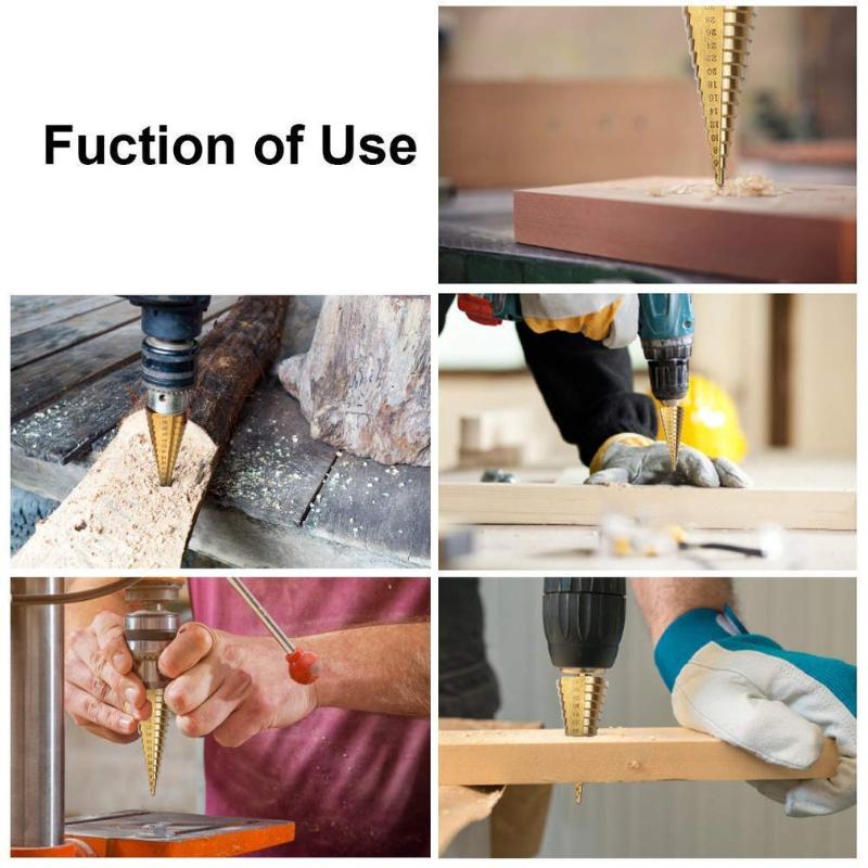 New Triangle Handle Step Drill 4-12/20/32Mm Pagoda Drill Bit Step Open Reamer Steel Plate Iron Plate Aluminum Drilli
New Triangle Handle Step Drill 4-12/20/32Mm Pagoda Drill Bit Step Open Reamer Steel Plate Iron Plate Aluminum Drilli