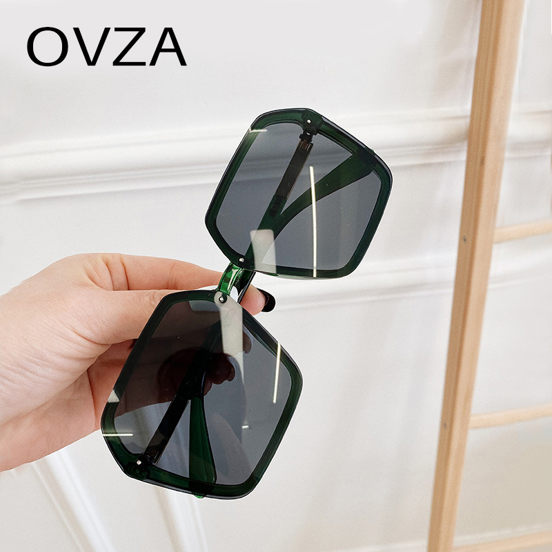 OVZA Fashion Big Sunglasses for Womens Rectangle Brand Designer UV400 Black Glasses S7002
OVZA Fashion Big Sunglasses for Womens Rectangle Brand Designer UV400 Black Glasses S7002