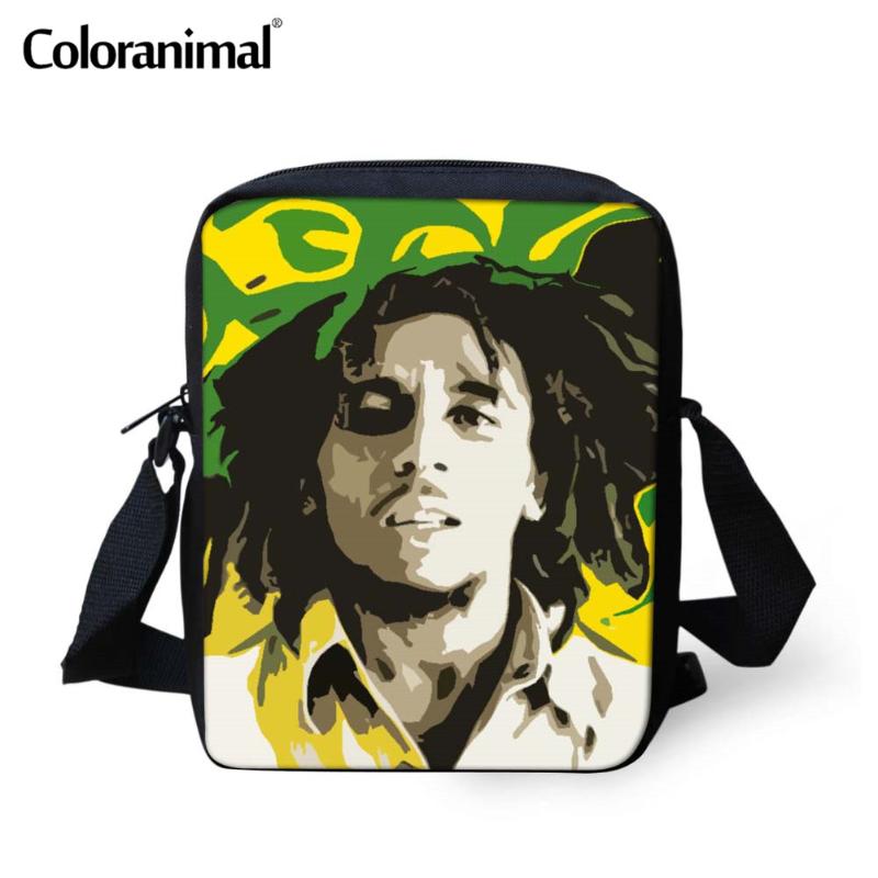 Coloranimal Messenger Bags Newest Bob Marley Art Painting Men Cross Body Bag 3D Print Children Mochila Infant Girl Boy Book Bag, Hmb0106e 
Coloranimal Messenger Bags Newest Bob Marley Art Painting Men Cross Body Bag 3D Print Children Mochila Infant Girl Boy Book Bag, Hmb0106e