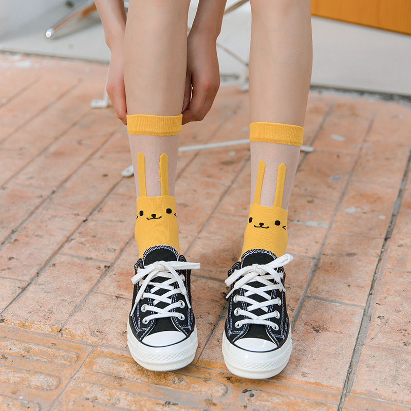 Glass Crystal Silk Thin Socks Socks Candy Color Cute Silk Transparent Summer Sock Korean Fashion Women, Black
Glass Crystal Silk Thin Socks Socks Candy Color Cute Silk Transparent Summer Sock Korean Fashion Women, Black