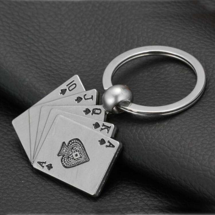 Epacket DHL Metal creative playing card keychain custom advertising LOGO personalized gift DAKR036 mix order key chain Keychain