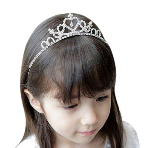 Cute Flower Prom Tiara Girl Children Wedding Prom Tiara Crown Headband Water Blink Drill Crown for Children Wedding Party