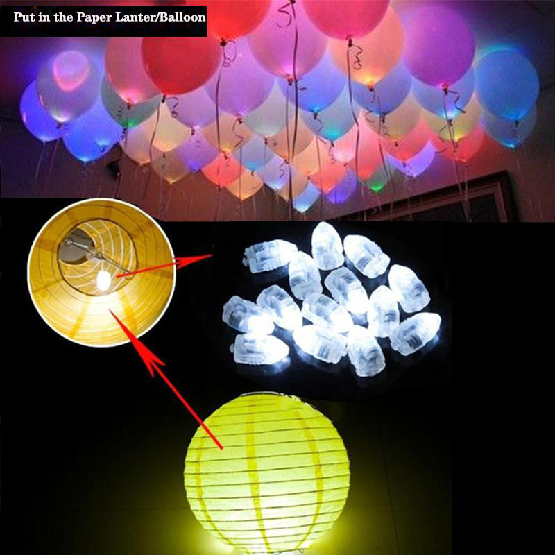 LED Balloon Glow Flash Light Mini Ball Lamp for Paper Lantern Balloon birthday party decoration mini ball