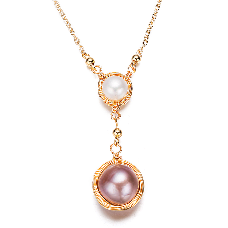 Pendant Natural Freshwater Pearl Necklace 14k Gold Plated Fashion Necklace for Women Girls Chain Necklace Jewelry, Silver
Pendant Natural Freshwater Pearl Necklace 14k Gold Plated Fashion Necklace for Women Girls Chain Necklace Jewelry, Silver