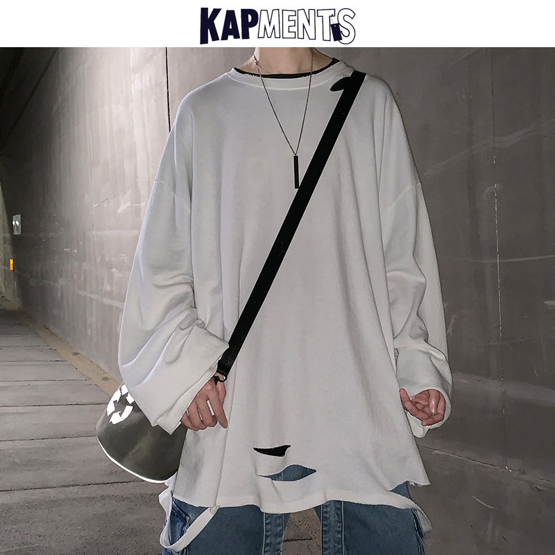 KAPMENTS Men Streetwear Destroyed Hoodies 2020 Mens Korean Harajuku Pullover Sweatshirts Couple Japanese Fashion Hip Hop Clothes, Black
KAPMENTS Men Streetwear Destroyed Hoodies 2020 Mens Korean Harajuku Pullover Sweatshirts Couple Japanese Fashion Hip Hop Clothes, Black
