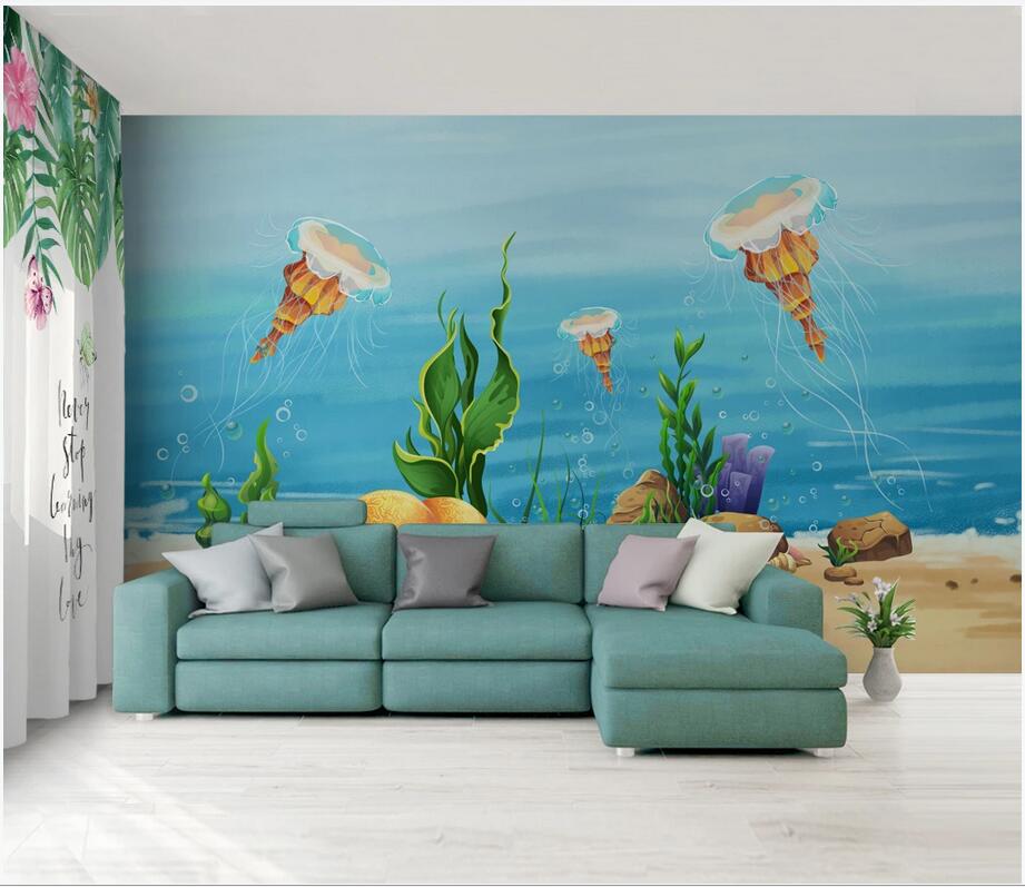 3d wall paper wall sticker custom photo Modern minimalist Mediterranean blue seabed children's room background Home interior wall paper 3 d, Non-woven wallpaper
3d wall paper wall sticker custom photo Modern minimalist Mediterranean blue seabed children's room background Home interior wall paper 3 d, Non-woven wallpaper