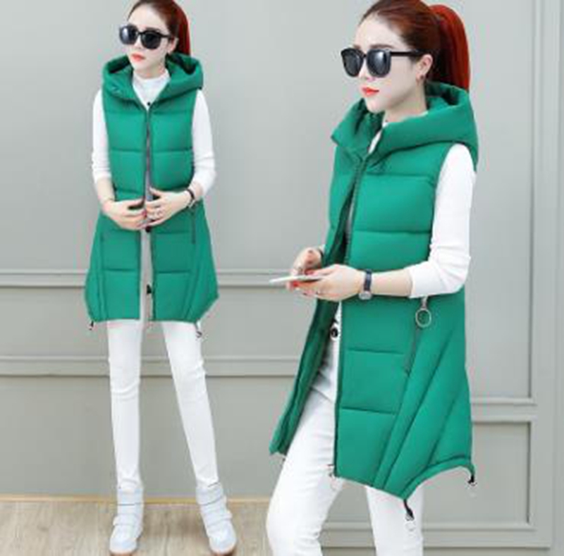 Wholesale fashion women's autumn and winter new slim cotton jacket hooded mid-length down cotton waistcoat, Caramel
Wholesale fashion women's autumn and winter new slim cotton jacket hooded mid-length down cotton waistcoat, Caramel
