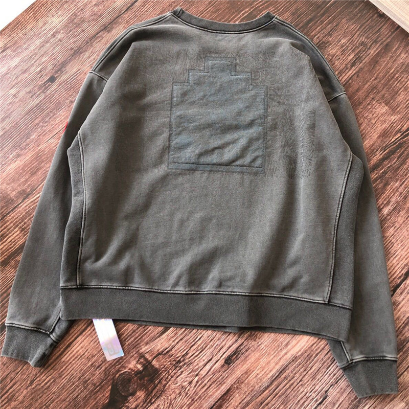 Thick 450g Cotton Dark Gray Hoodie Sweatshirts Crewneck Men Woman Top Quality Wash