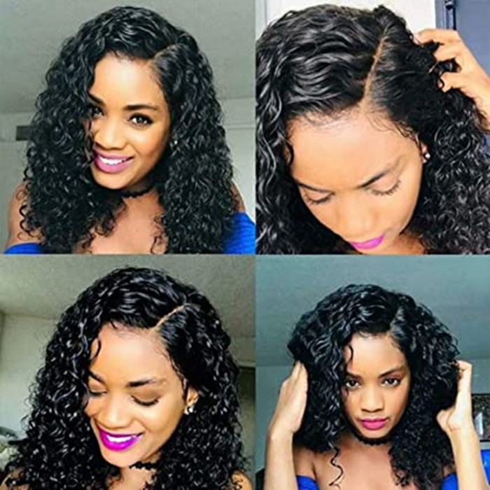 360 Lace Frontal Wig cap Human Hair with Adjustable Strap Water Wave Brazilian Remy hd Wigs for Black Women Natural Hairline 150% Density diva1