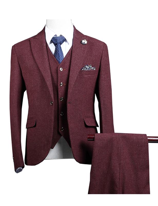 Men Suit (coat+Pants+Vest) 3 Pieces Slim Fit Wedding Business Burgundy Wear Formal Men Suit Elegant Costume size S-5XL
Men Suit (coat+Pants+Vest) 3 Pieces Slim Fit Wedding Business Burgundy Wear Formal Men Suit Elegant Costume size S-5XL