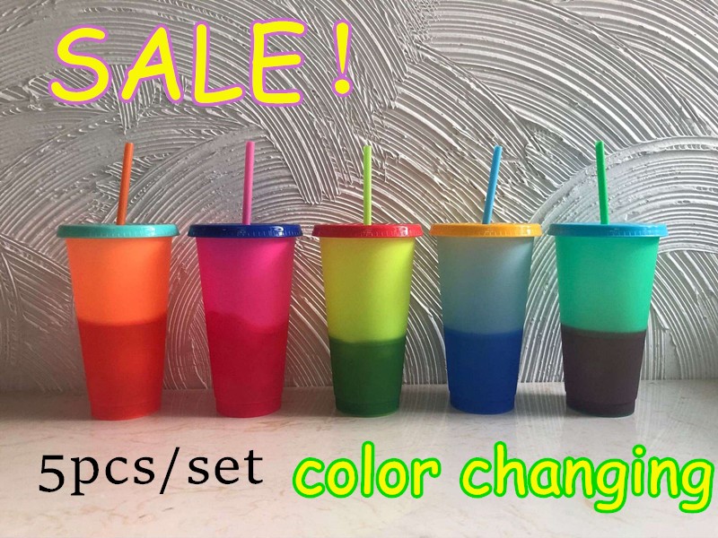 710ml Temperature Color Changing Cup Plastic Tumbler Cold Drink Bottle with Straw and Lid Magic Cup Summer Drinkware Free Shipping
710ml Temperature Color Changing Cup Plastic Tumbler Cold Drink Bottle with Straw and Lid Magic Cup Summer Drinkware Free Shipping