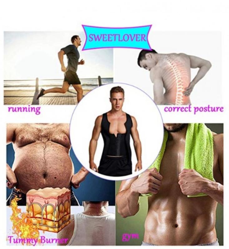 Men Neoprene Sauna Thermo Sweat Body Shaper Waist Trainer Burn Fat Corset Vest Tank Top Workout Shirt Trainer Vest dropship, Black
Men Neoprene Sauna Thermo Sweat Body Shaper Waist Trainer Burn Fat Corset Vest Tank Top Workout Shirt Trainer Vest dropship, Black