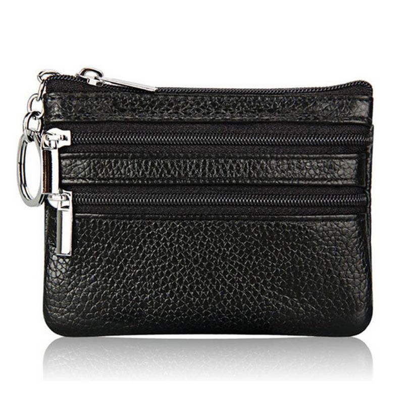 Women Men Leather Coin Purse Card Wallet Clutch Double Zipper Small Change Bag Purse wallet, Silver color
Women Men Leather Coin Purse Card Wallet Clutch Double Zipper Small Change Bag Purse wallet, Silver color