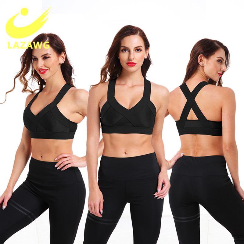LAZAWG Women Sports Bras Breathable Push Up Yoga top sport shirt Workout Gym shockproof Crop Top Fitness Brassiere Vest tank, Black
LAZAWG Women Sports Bras Breathable Push Up Yoga top sport shirt Workout Gym shockproof Crop Top Fitness Brassiere Vest tank, Black