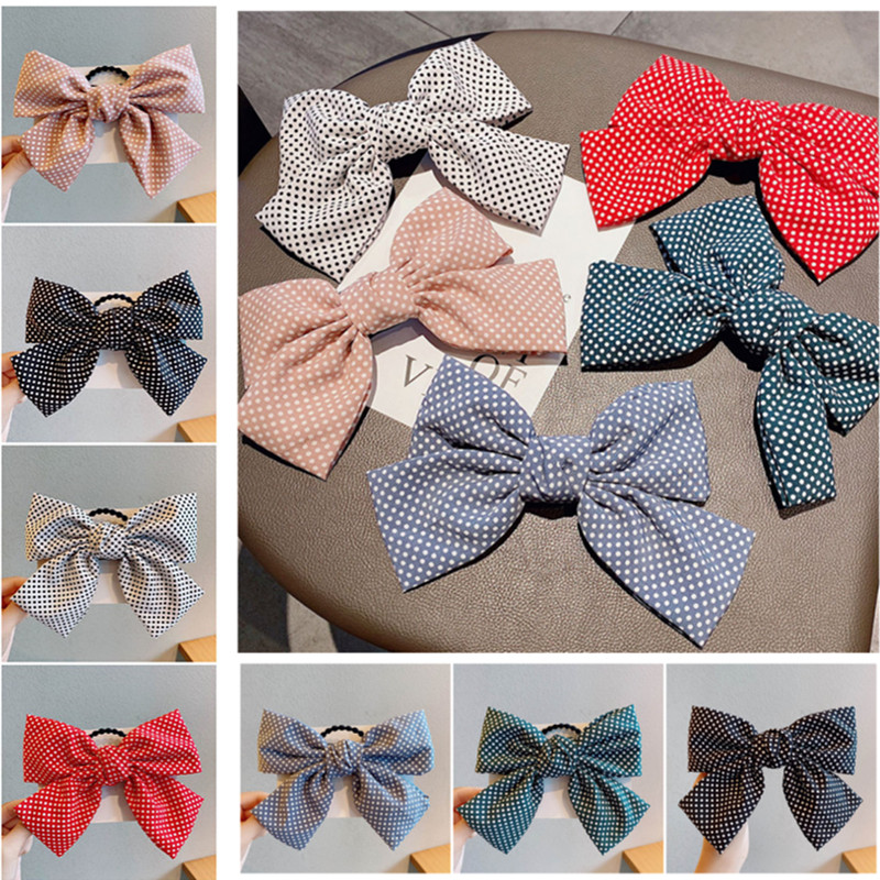 10pcs/lot New Girls Bowknot Scrunchies Elastic Hair Band Dot Hair Bows Ponytail Rope For Girl Clip Kids Accessories, Black
10pcs/lot New Girls Bowknot Scrunchies Elastic Hair Band Dot Hair Bows Ponytail Rope For Girl Clip Kids Accessories, Black
