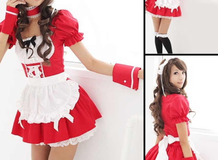 New Fashion Japanese anime EVA cosplay lolita maid fancy dress Halloween Christmas costume sexy women lace dresses black gift drop shipping