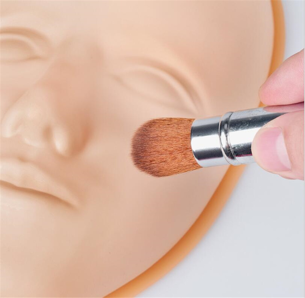 5D Facial Tattoo Training Head Silicone Practice Permanent Makeup Lip Eyebrow Tattoo Skin Mannequin Doll Face Head XB1