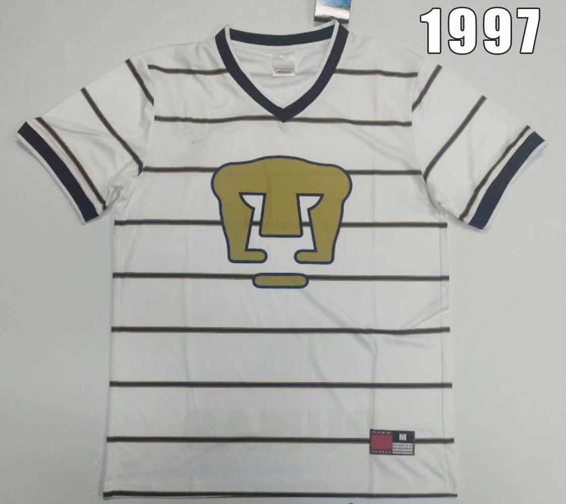 Mexican Club UNAM lion 1997 Retro Football soccer jerseys home classic camiseta 97 Vintage white football shirts dhl, Black;yellow
Mexican Club UNAM lion 1997 Retro Football soccer jerseys home classic camiseta 97 Vintage white football shirts dhl, Black;yellow
